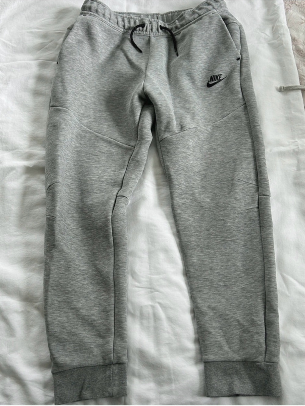 Nike Grey Kids Fleece Joggers with Drawstring